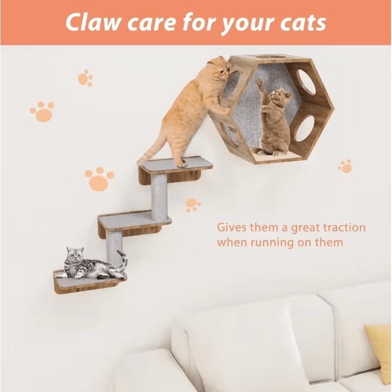 ClawGuard SelfAdhesive Cat Scratching Mat Protector 2