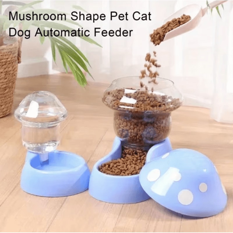 MushroomFlow Automatic Pet Feeder Water Dispenser Set 0