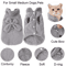 CozyLuna Corduroy Fleece Pet Vest With Bow DRing 1