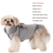 CozyLuna Corduroy Fleece Pet Vest With Bow DRing 3
