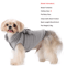 CozyLuna Corduroy Fleece Pet Vest With Bow DRing 3