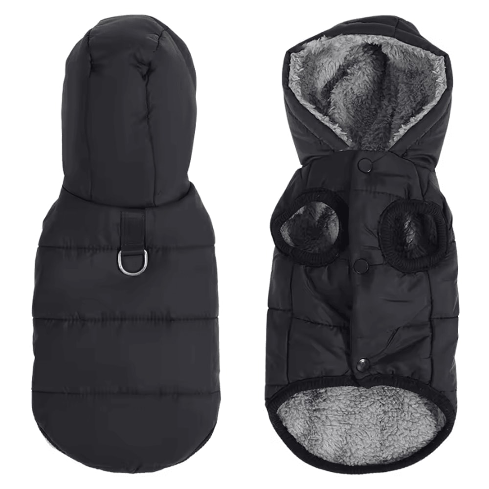 FrostPaws Waterproof Fleece Pet Hoodie With DRing 1