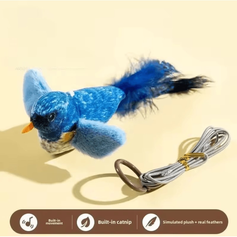 ChirpyBounce Interactive Bird Cat Teaser Toy 3