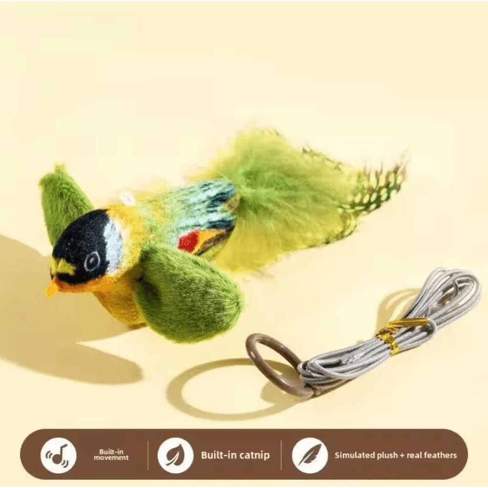 ChirpyBounce Interactive Bird Cat Teaser Toy 5