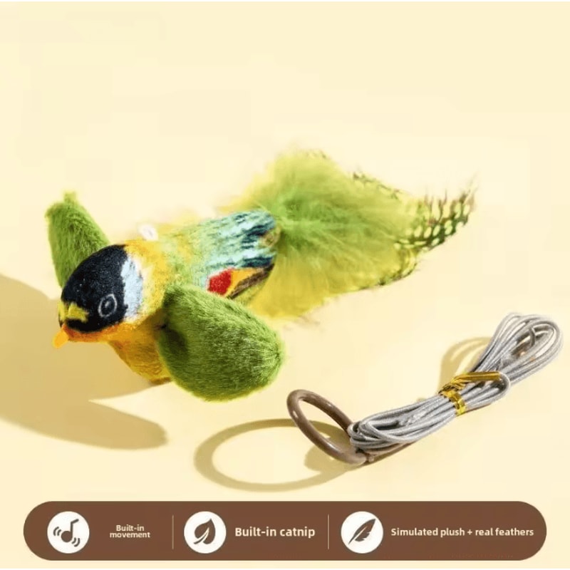 ChirpyBounce Interactive Bird Cat Teaser Toy 5