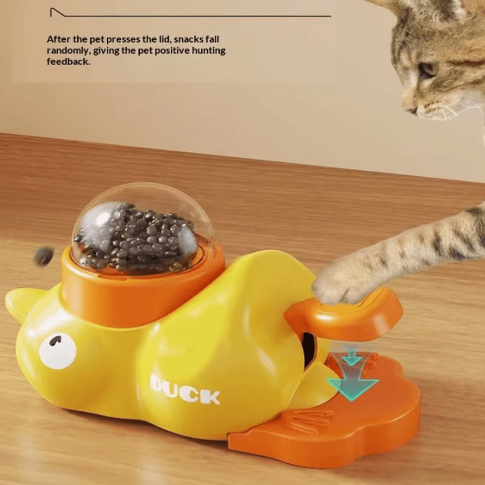 DuckTreat Interactive Food Dispensing Pet Toy 0