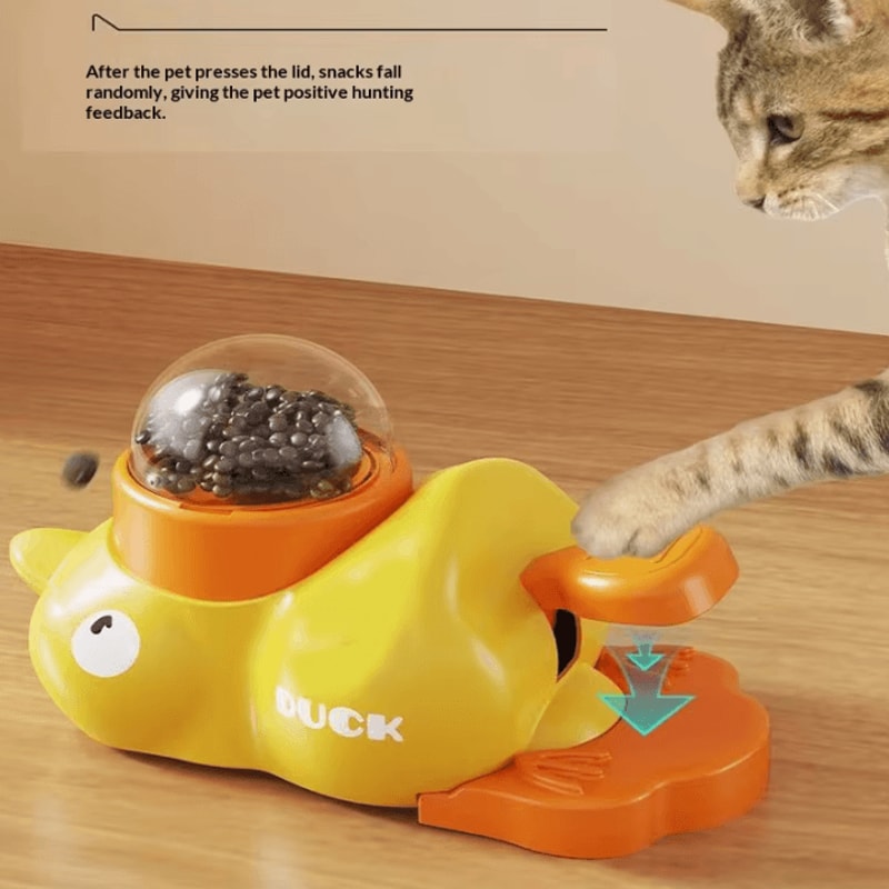 DuckTreat Interactive Food Dispensing Pet Toy 0