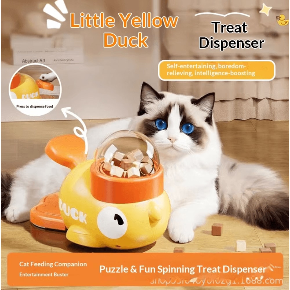 DuckTreat Interactive Food Dispensing Pet Toy 1