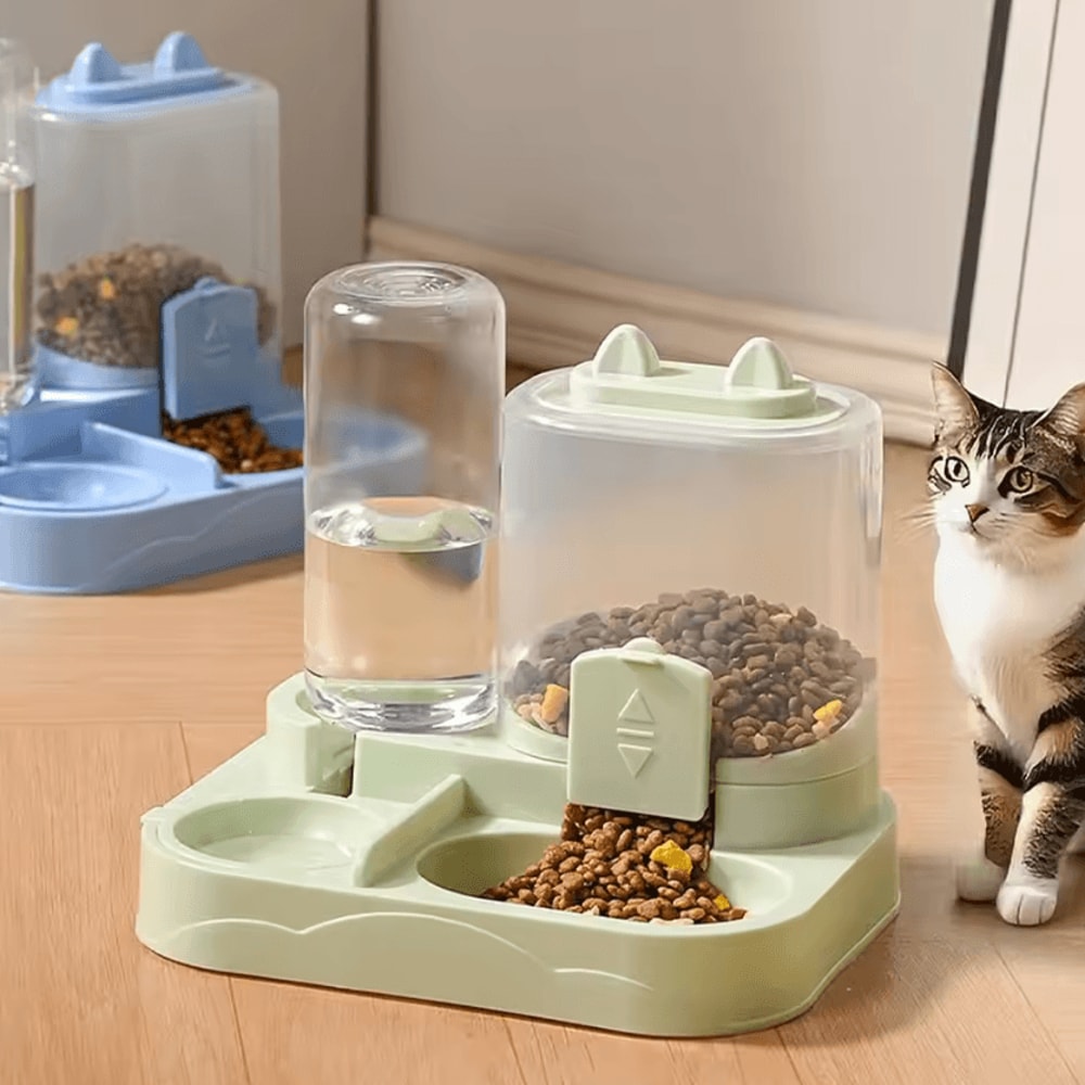 CozyPaws Automatic Cat Feeder Pet Water Dispenser Station 2