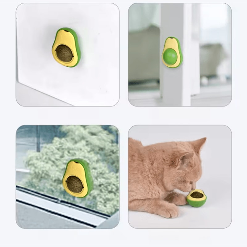 PurrFresh Natural Catnip Ball Toy Cat Grass Treat 3