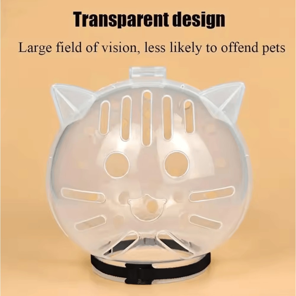 CalmGuard Cat Grooming Helmet AntiBite Cat Muzzle 0