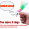 FeatherChase Interactive Cat Toy Mouse With Colorful Feathers 1