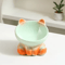 AuraTilt Elevated Ceramic Cat Bowl With Slanted Design 4