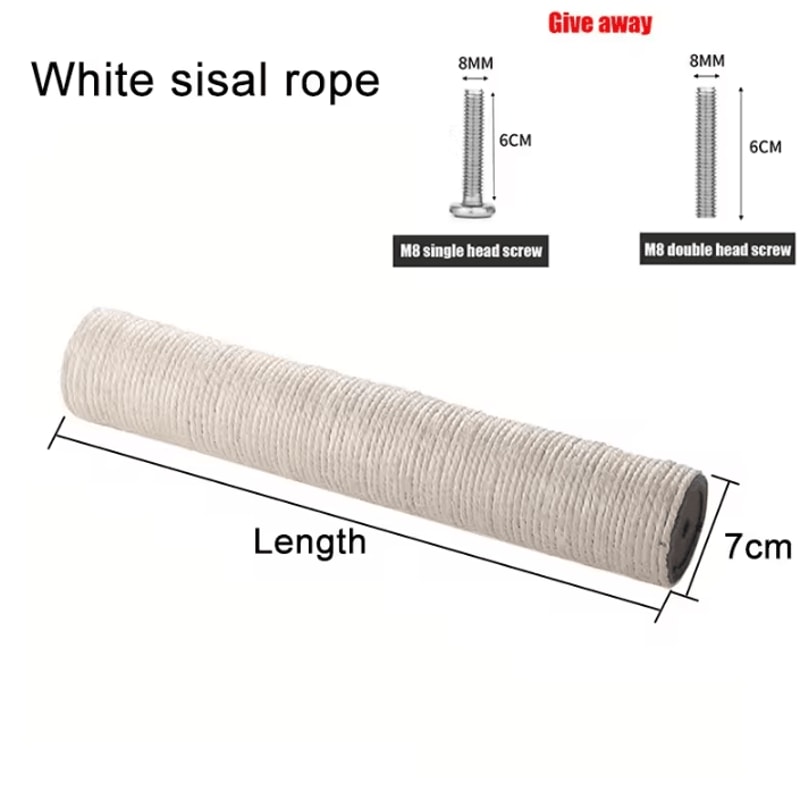 ClawCraft Cat Scratching Post Replacement Kit With Sisal Rope 4