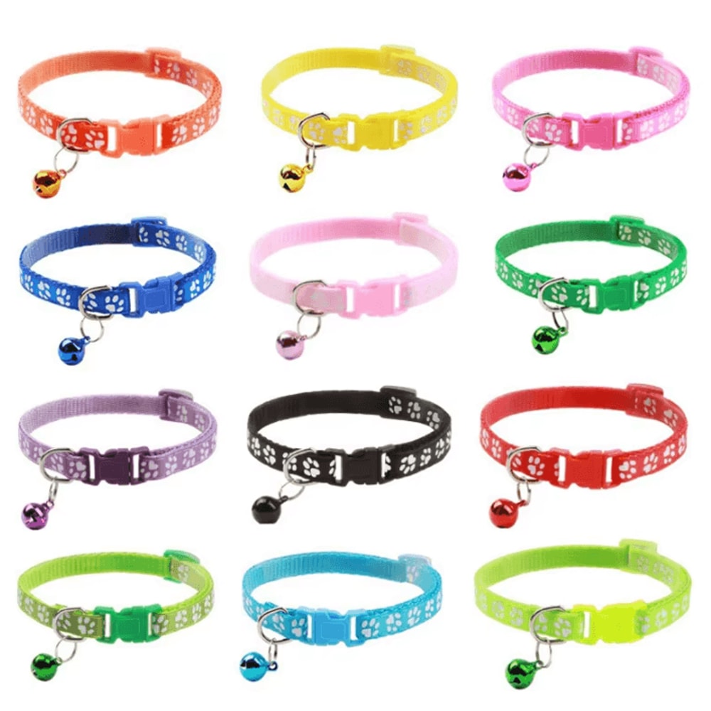 RainbowPaws Cat Collar With Bell For Kittens Small Pets 0