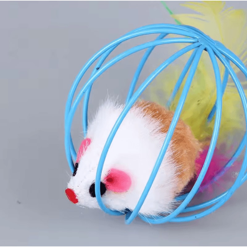 MouseMischief Plush Mouse Cat Toy For Interactive Indoor Play 0