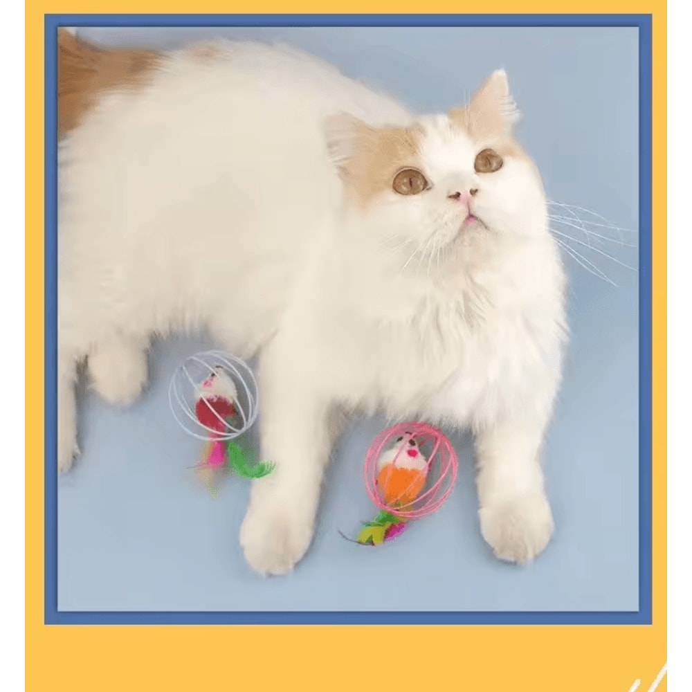 MouseMischief Plush Mouse Cat Toy For Interactive Indoor Play 2