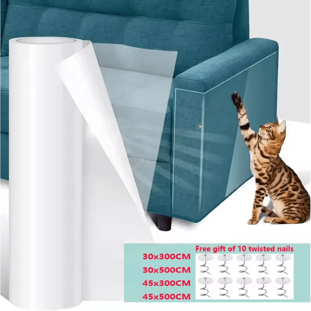 ClearShield Cat Scratch Furniture Protector For Sofas Tables 0