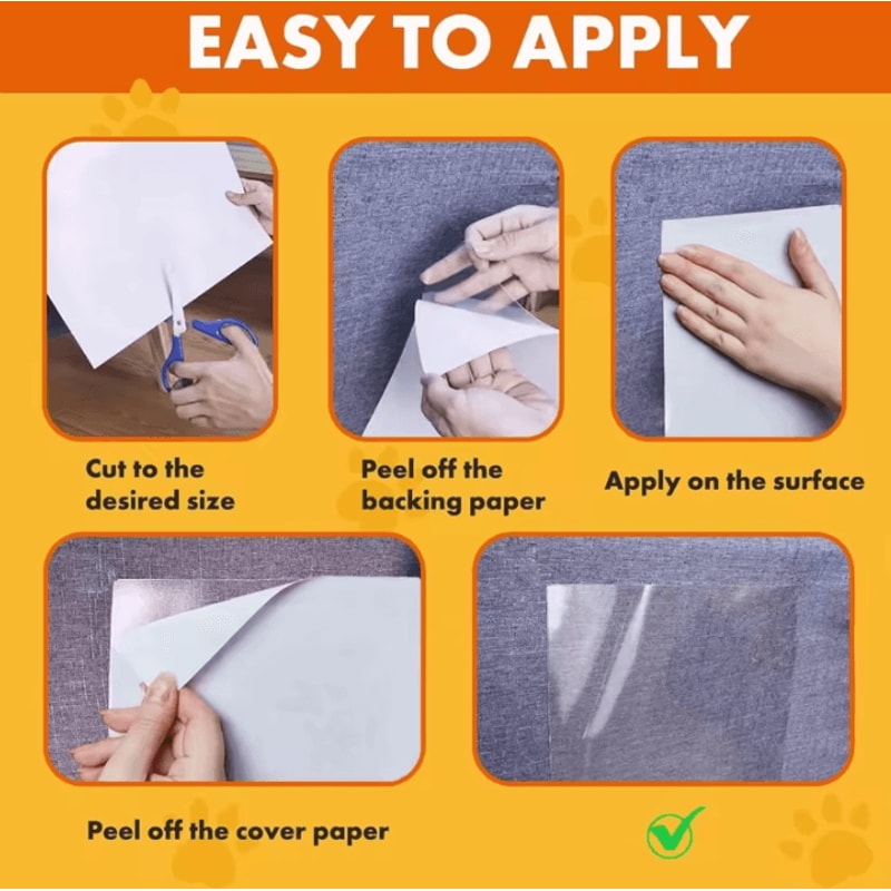 ClearShield Cat Scratch Furniture Protector For Sofas Tables 2