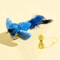 BirdFlutter Interactive Cat Door Toy With Catnip Squeaky Bird 4