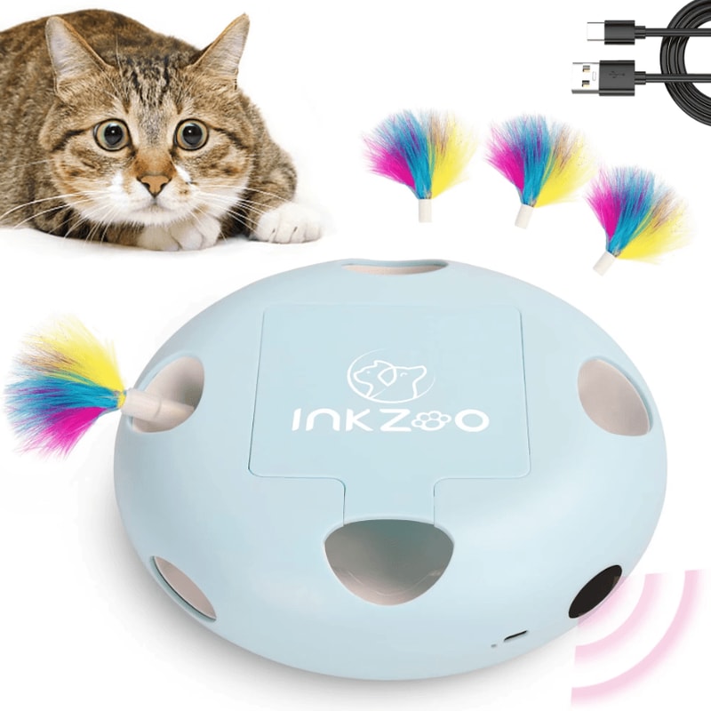 CozyMole Interactive Cat Toy With Automatic WhackAMole Play 0