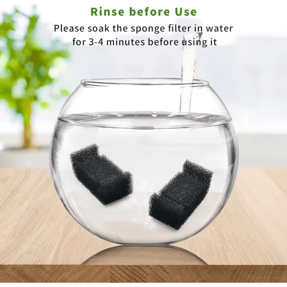 4Pack Cat Fountain Foam Pump Filters For DRDC160 Water Pumps 3