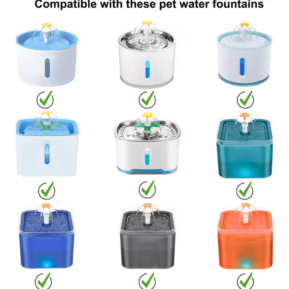 4Pack Cat Fountain Foam Pump Filters For DRDC160 Water Pumps 4