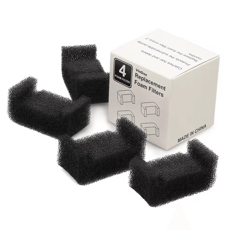 4Pack Cat Fountain Foam Pump Filters For DRDC160 Water Pumps 5