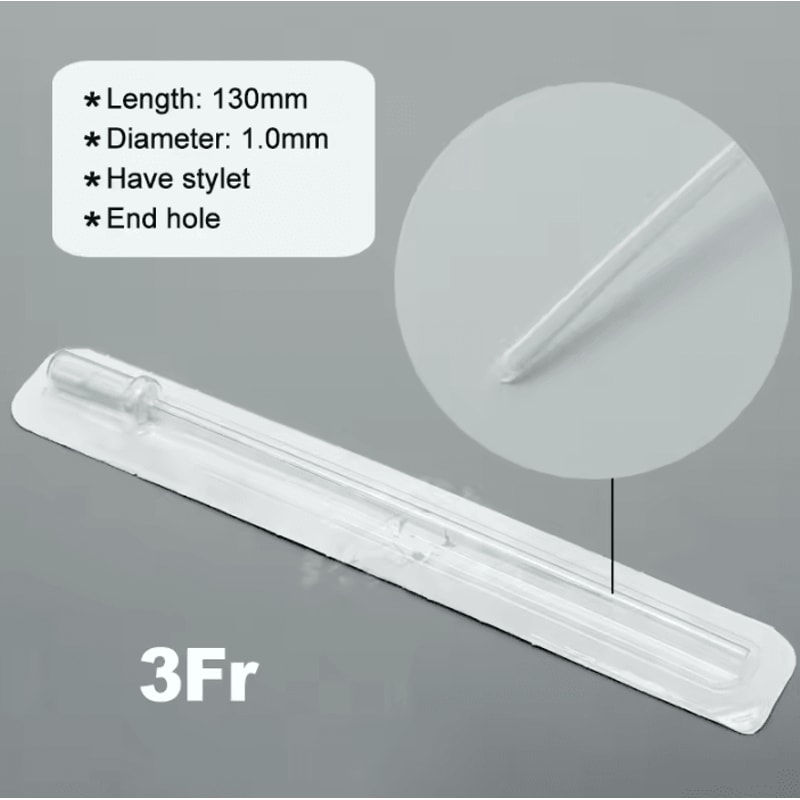 Veterinary Cat Urinary Catheter With Stylet 3Fr 4Fr 2