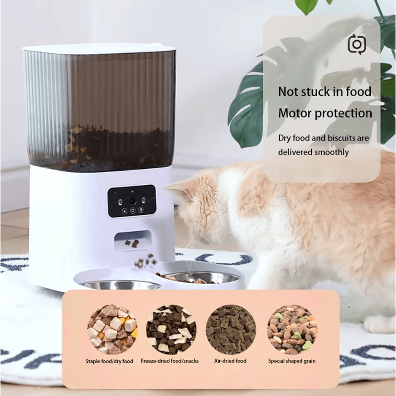 Smart 5L Automatic Pet Feeder With Camera WiFi Control 1