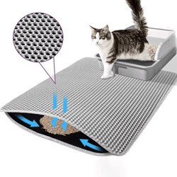 waterproof double layer cat litter trapping mat