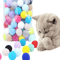 10PCS Colorful Plush Ball Cat Toys For Interactive Indoor Play 1