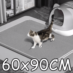 90x60cm waterproof double layer cat litter trapping mat
