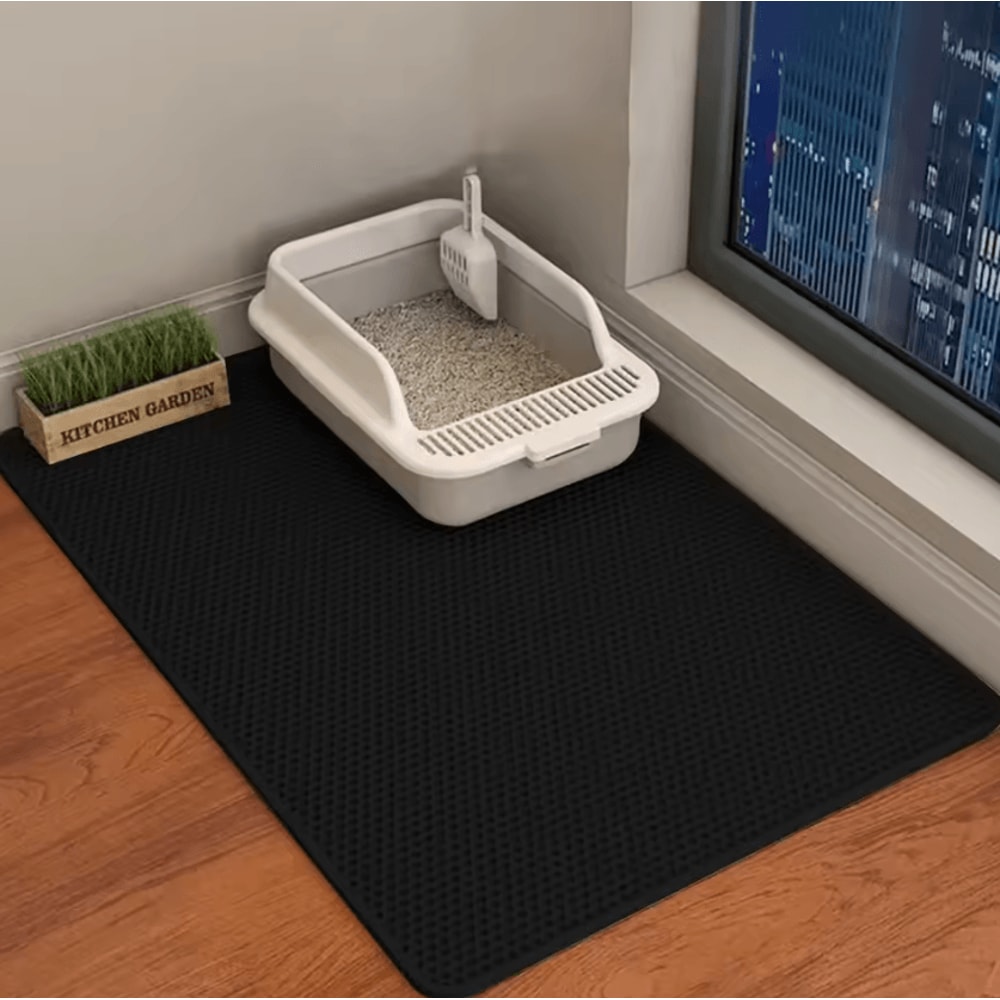 90x60CM Waterproof Double Layer Cat Litter Trapping Mat 5
