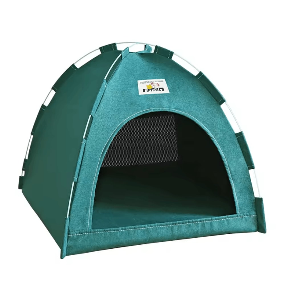 Foldable Breathable Cat Tent House With Cooling Mat 2