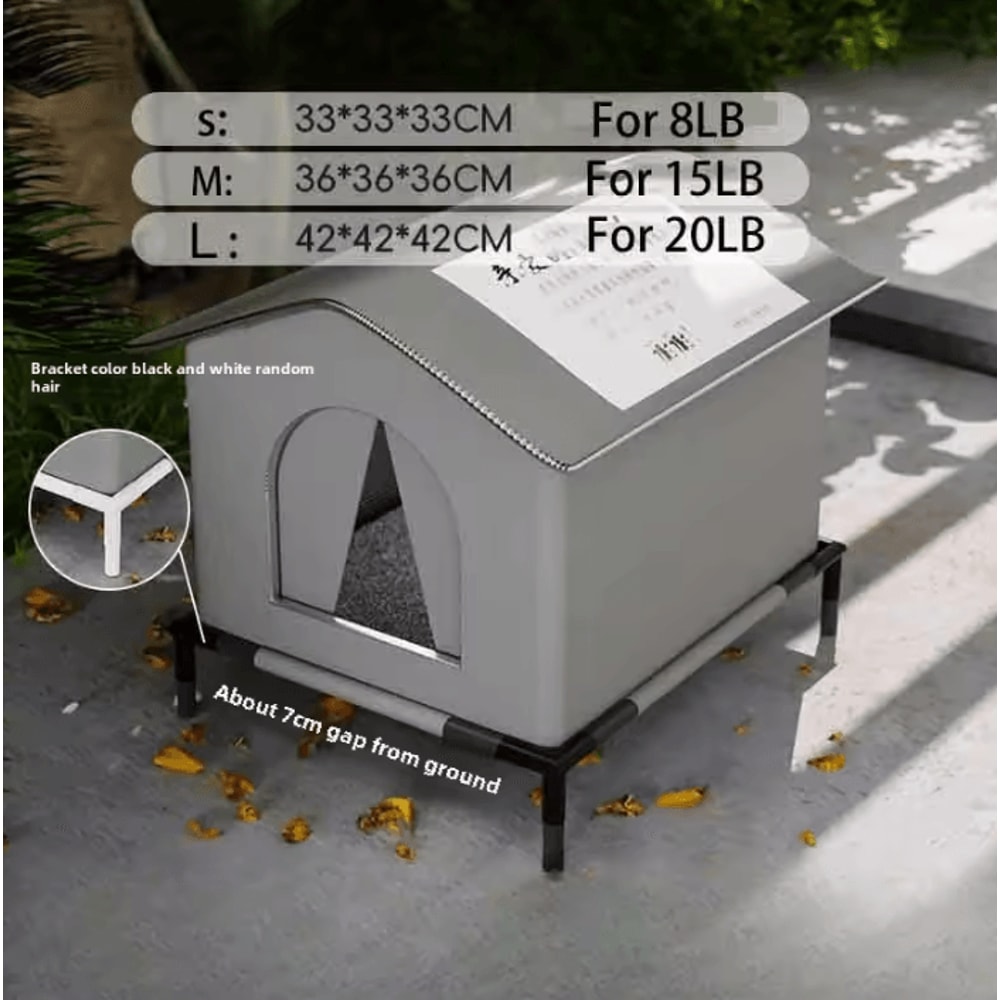 Waterproof Outdoor Cat Small Dog Winter House Bed 3