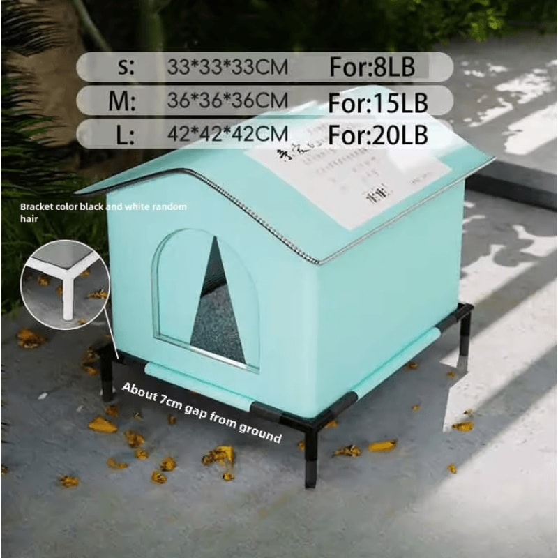 Waterproof Outdoor Cat Small Dog Winter House Bed 4