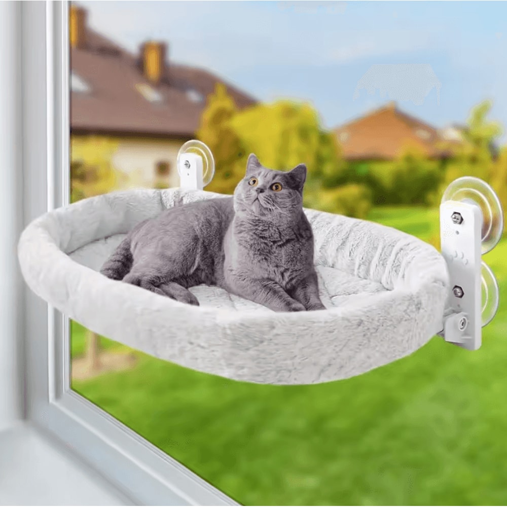 Foldable Cat Window Hammock Bed With Strong Suction Cups 4