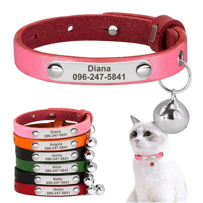 Personalized Safety Cat Collar With Free Engraved Name Tag 0