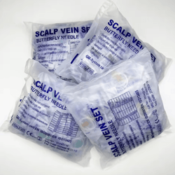100pcs disposable veterinary butterfly infusion needles