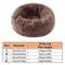 Calming Plush Faux Fur Donut Pet Bed For Cats Small Dogs 2
