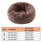 Calming Plush Faux Fur Donut Pet Bed For Cats Small Dogs 2
