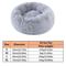 Calming Plush Faux Fur Donut Pet Bed For Cats Small Dogs 3
