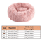 Calming Plush Faux Fur Donut Pet Bed For Cats Small Dogs 5