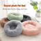 Calming Plush Faux Fur Donut Pet Bed For Cats Small Dogs 6