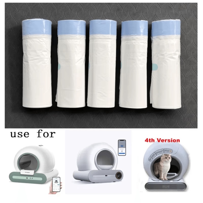 TONEPIE Cat Litter Box Liners With PullandTie Drawstring Bags 0