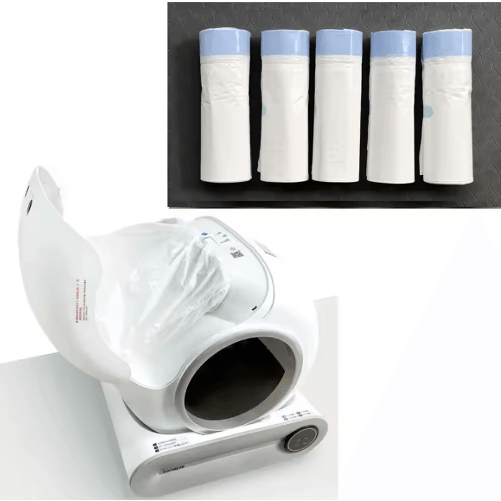 TONEPIE Cat Litter Box Liners With PullandTie Drawstring Bags 2