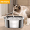 ROJECO Stainless Steel Cat Water Fountain Automatic Pet Drinking Dispenser For Cats Dogs 0