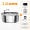 ROJECO Stainless Steel Cat Water Fountain Automatic Pet Drinking Dispenser For Cats Dogs 3
