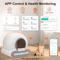 DOEL 65L SelfCleaning Cat Litter Box With App Control Odor Protection 3